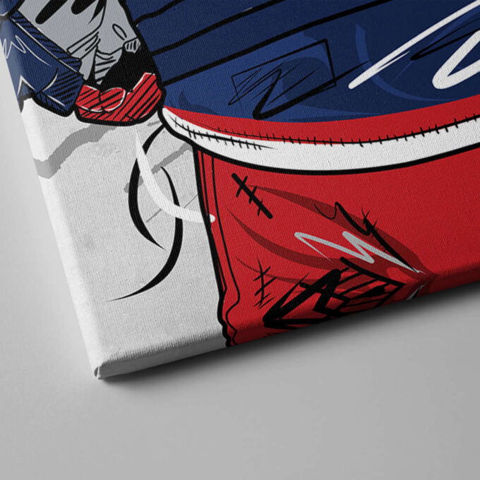 Columbus Blue Jackets Jersey NHL Personalized Jersey Custom Name and Number Canvas Wall Art Home Decor Framed Poster Man Cave Gift
