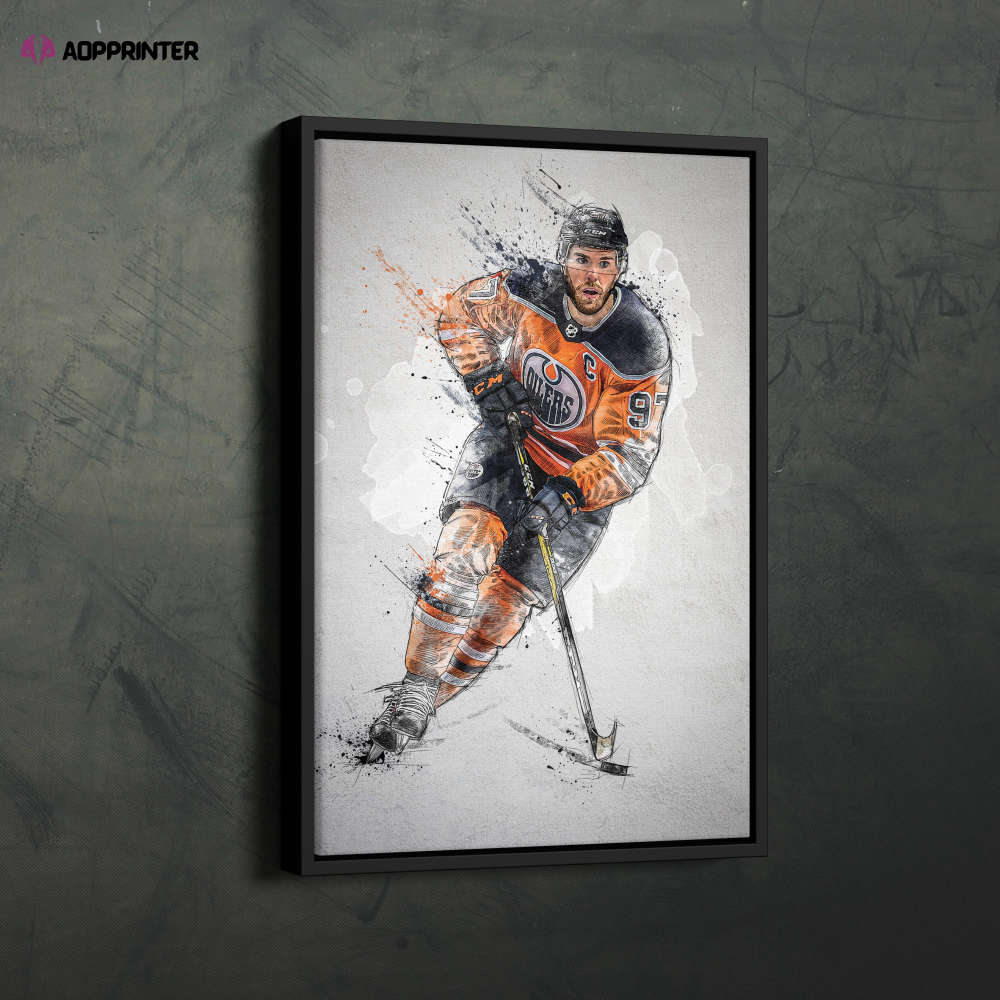 Connor McDavid Poster Edmonton Oilers NHL Framed Wall Art Home Decor Canvas Print Artwork Connor McDavid Poster Edmonton Oilers NHL Framed Wall Art Home Decor Canvas Print Artwork