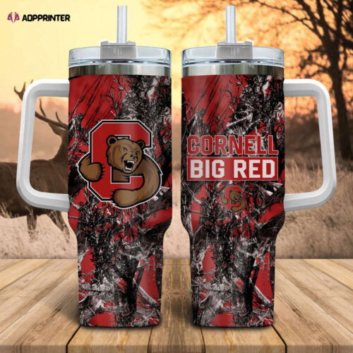 Cart 3 Cornell Big Red NCAA Hunting Personalized Stanley Tumbler 40oz Gift for Fans