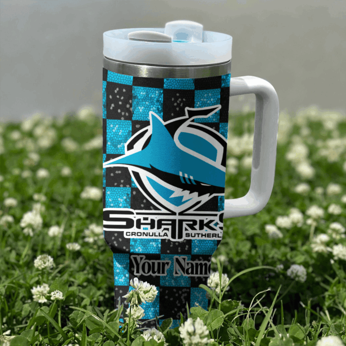 Cronulla Sutherland Sharks NRL Personalized Stanley Tumbler 40oz Gift for Fans