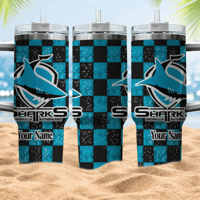 Cronulla Sutherland Sharks NRL Personalized Stanley Tumbler 40oz Gift for Fans