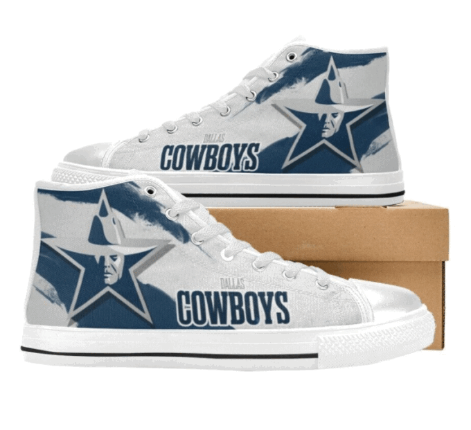 Dallas Cowboys NFL Football Custom Canvas High Top Shoes