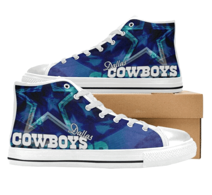 Dallas Cowboys NFL Football Custom Canvas High Top Shoes