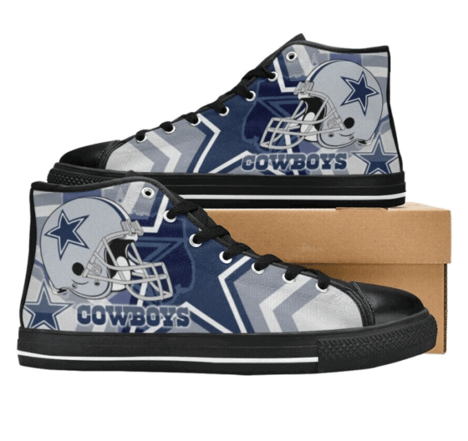 Dallas Cowboys NFL Football Custom Canvas High Top Shoes