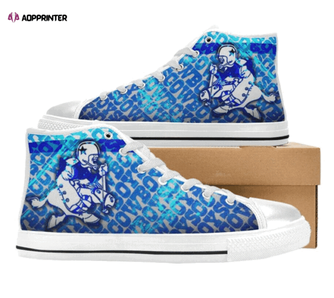 Dallas Cowboys NFL Football Custom Canvas High Top Shoes