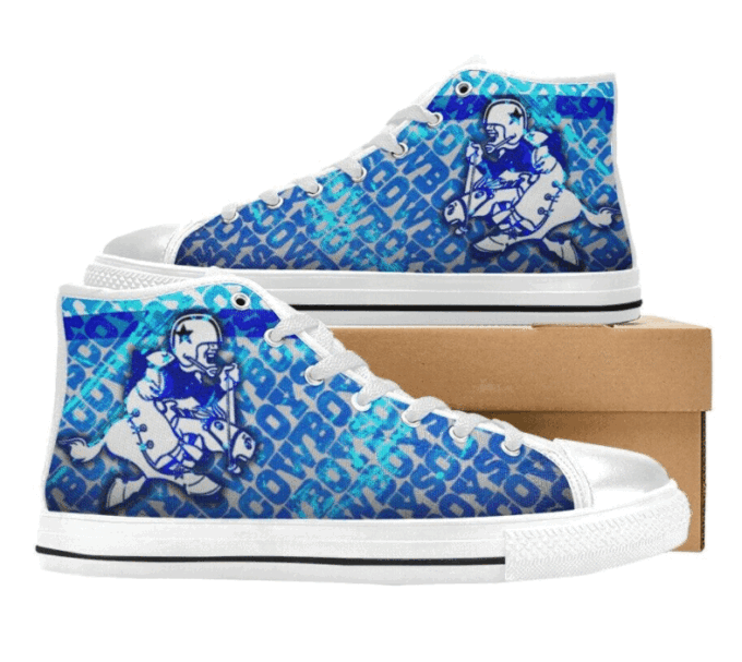 Dallas Cowboys NFL Football Custom Canvas High Top Shoes