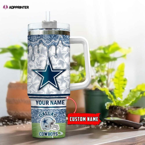 Cart 4 Dallas Cowboys NFL Personalized Stanley Tumbler 40oz Gift for Fans