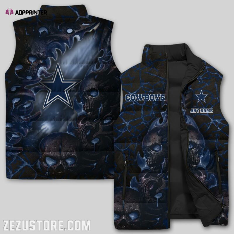 Dallas Cowboys NFL Sleeveless Puffer Jacket Custom For Fans Gifts Dallas Cowboys NFL Sleeveless Puffer Jacket Custom For Fans Gifts
