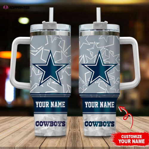 Cart 5 Dallas Cowboys NFL Stanley Tumbler 40oz Gift for Fans