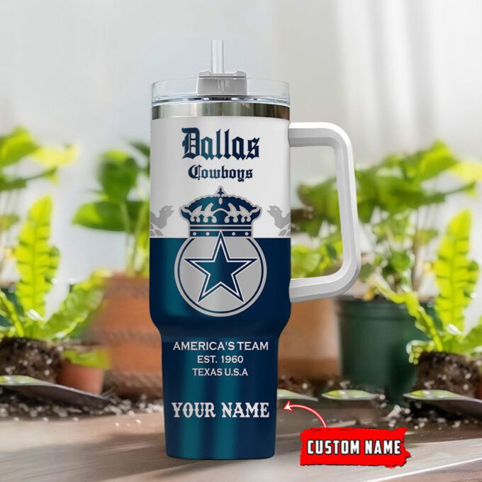 Dallas Cowboys Personalized NFL Corona Extra 40oz Stanley Tumbler Gift for Fans