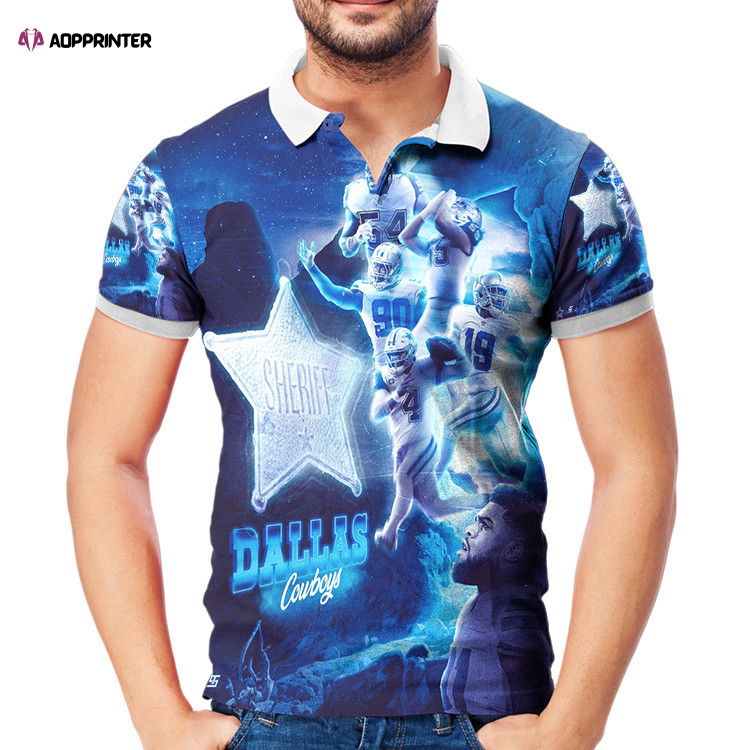 Dallas Cowboys Players Running Night 3D Gift for Fans Polo Shirt Dallas Cowboys Players Running Night 3D Gift for Fans Polo Shirt