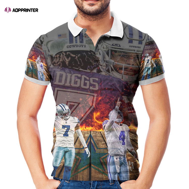 Dallas Cowsboys All Players3 3D Gift for Fans Polo Shirt Dallas Cowsboys All Players3 3D Gift for Fans Polo Shirt