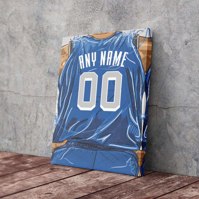 Dallas Mavericks Jersey Personalized Jersey NBA Custom Name and Number Canvas Wall Art Home Decor Framed Poster Man Cave Gift