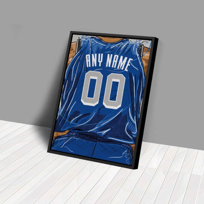 Dallas Mavericks Jersey Personalized Jersey NBA Custom Name and Number Canvas Wall Art Home Decor Framed Poster Man Cave Gift