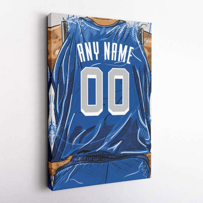 Dallas Mavericks Jersey Personalized Jersey NBA Custom Name and Number Canvas Wall Art Home Decor Framed Poster Man Cave Gift