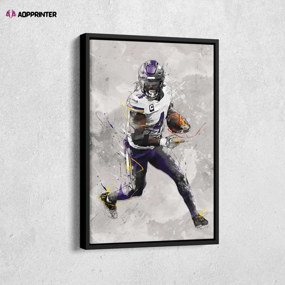 Dalvin Cook Poster Minnesota Vikings NFL Canvas Wall Art Home Decor Framed Poster Man Cave Gift Dalvin Cook Poster Minnesota Vikings NFL Canvas Wall Art Home Decor Framed Poster Man Cave Gift