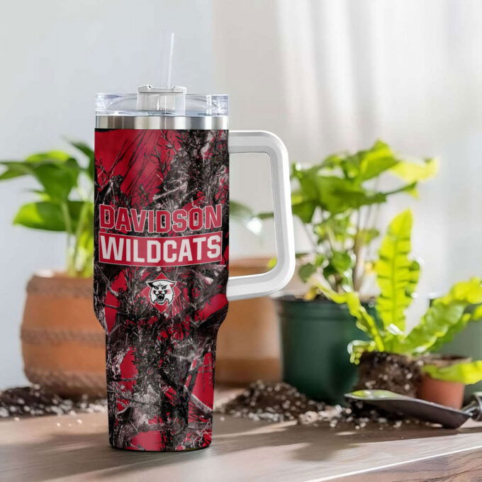 Davidson Wildcats NCAA Hunting Personalized Stanley Tumbler 40oz Gift for Fans