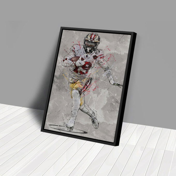 Deebo Samuel Poster San Francisco 49ers NFL Canvas Wall Art Home Decor Framed Poster Man Cave Gift