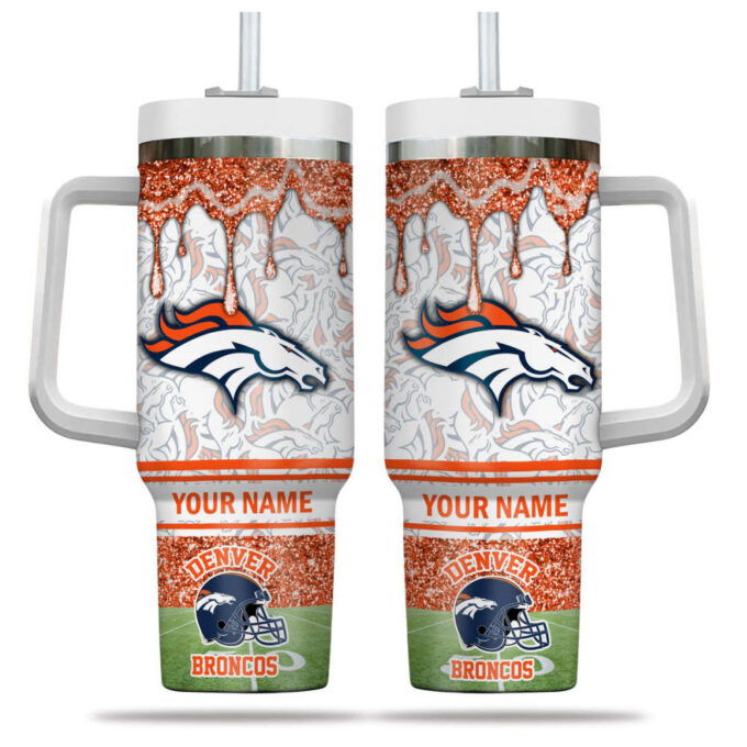 Denver Broncos NFL Personalized Stanley Tumbler 40oz Gift for Fans