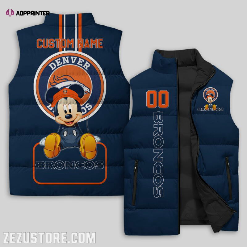 Denver Broncos NFL Sleeveless Puffer Jacket Custom For Fans Gifts Denver Broncos NFL Sleeveless Puffer Jacket Custom For Fans Gifts