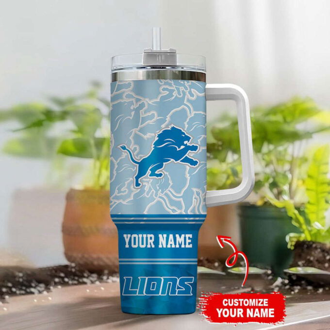 Detroit Lions NFL Stanley Tumbler 40oz Gift for Fans