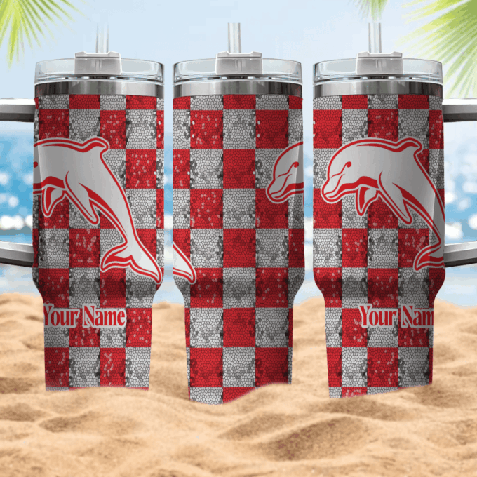 Dolphins NRL Personalized Stanley Tumbler 40oz Gift for Fans
