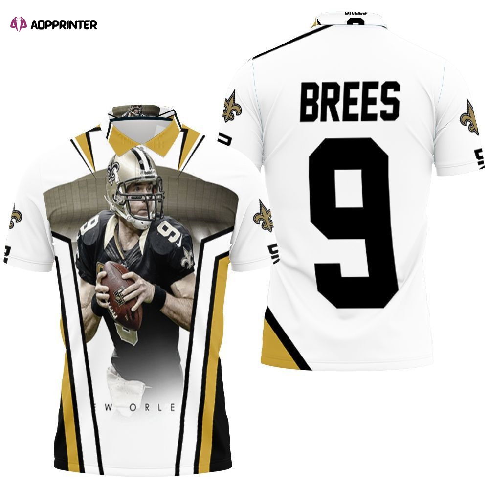 Drew Brees New Orleans Saints Stadium Background Polo Shirt Gift for Fans Shirt 3d T-shirt Drew Brees New Orleans Saints Stadium Background Polo Shirt Gift for Fans Shirt 3d T-shirt