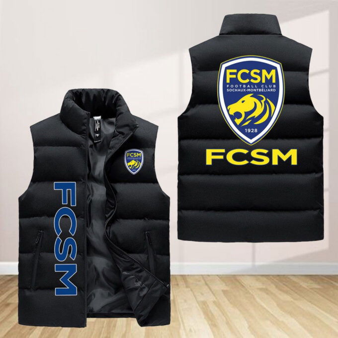 Fc Sochaux Montbuliard Sleeveless Puffer Jacket Custom For Fans Gifts