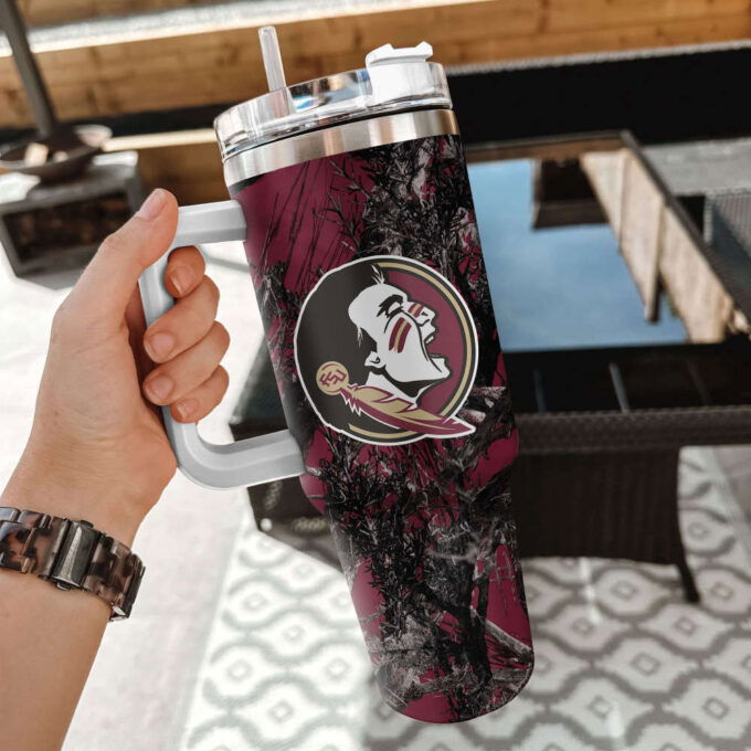 Florida State Seminoles NCAA Hunting Personalized Stanley Tumbler 40oz Gift for Fans