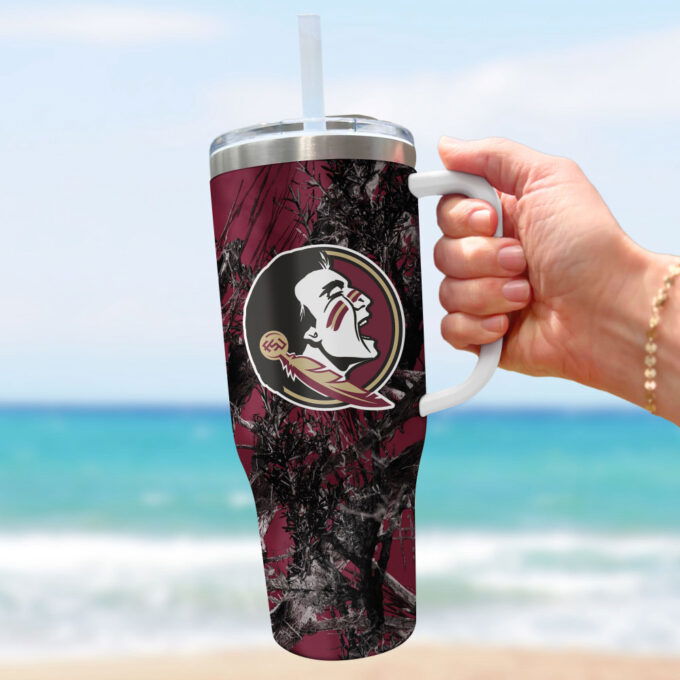 Florida State Seminoles NCAA Hunting Personalized Stanley Tumbler 40oz Gift for Fans