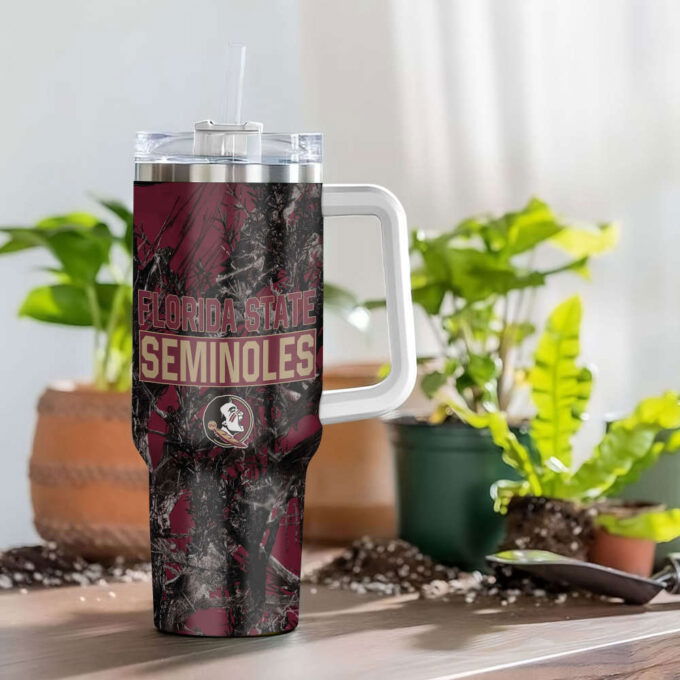 Florida State Seminoles NCAA Hunting Personalized Stanley Tumbler 40oz Gift for Fans