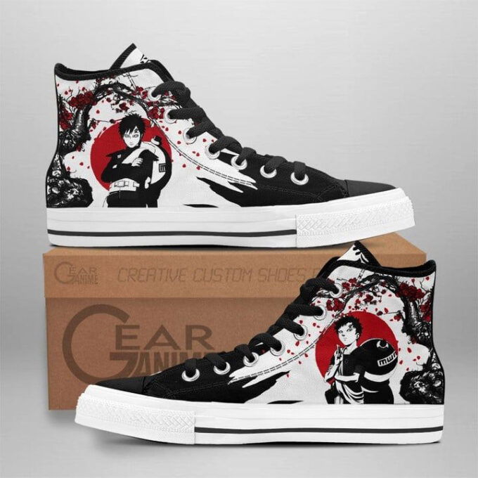 Gaara High Top Shoes Custom Naruto Anime Japan Style For Fans