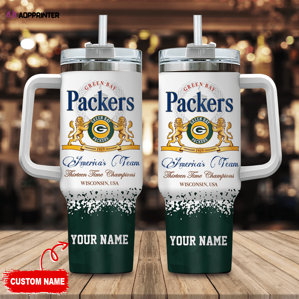 Green Bay Packers Personalized NFL Champions Modelo 40oz Stanley Tumbler Gift for Fans Green Bay Packers Personalized NFL Champions Modelo 40oz Stanley Tumbler Gift for Fans