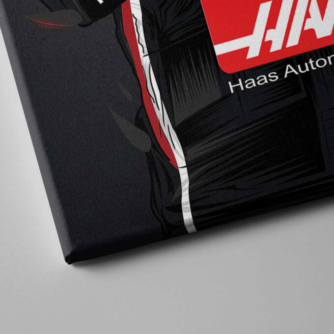 Haas Jersey Formula 1 Personalized Jersey Custom Name and Number Canvas Wall Art Home Decor Framed Poster Man Cave Gift