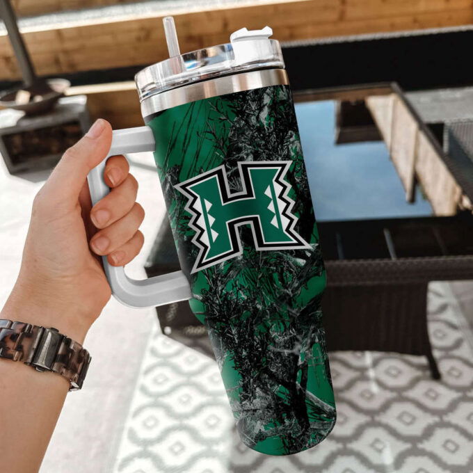 Hawaii Rainbow Warriors NCAA Hunting Personalized Stanley Tumbler 40oz Gift for Fans
