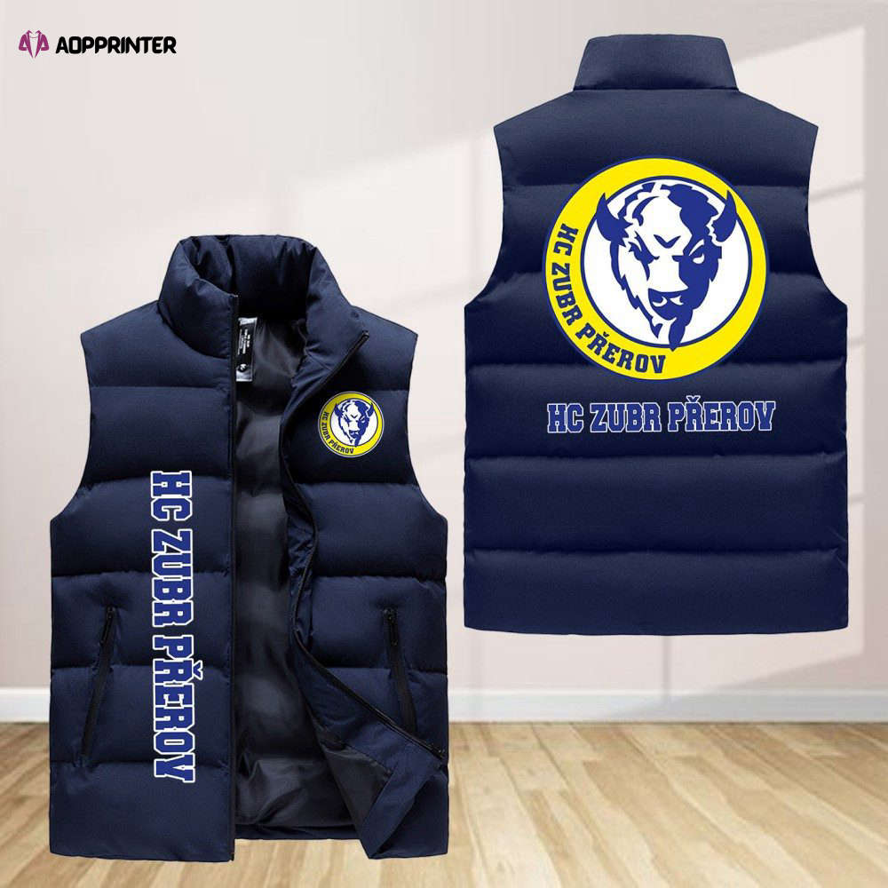 Hc Zubr Prerov Sleeveless Puffer Jacket Custom For Fans Gifts Hc Zubr Prerov Sleeveless Puffer Jacket Custom For Fans Gifts