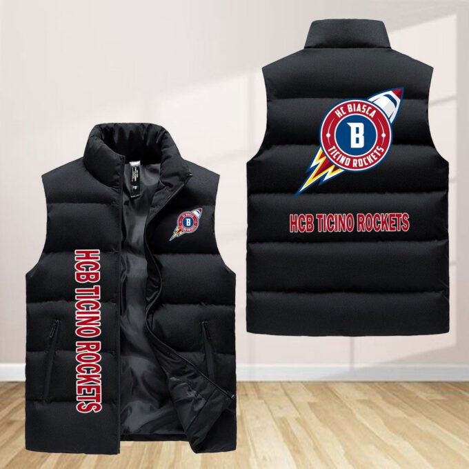 Hcb Ticino Rockets Sleeveless Puffer Jacket Custom For Fans Gifts