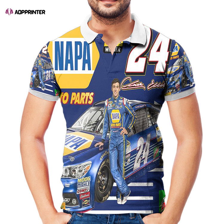 Hendrick Motorsports Chase Elliott7 3D Gift for Fans Polo Shirt Hendrick Motorsports Chase Elliott7 3D Gift for Fans Polo Shirt