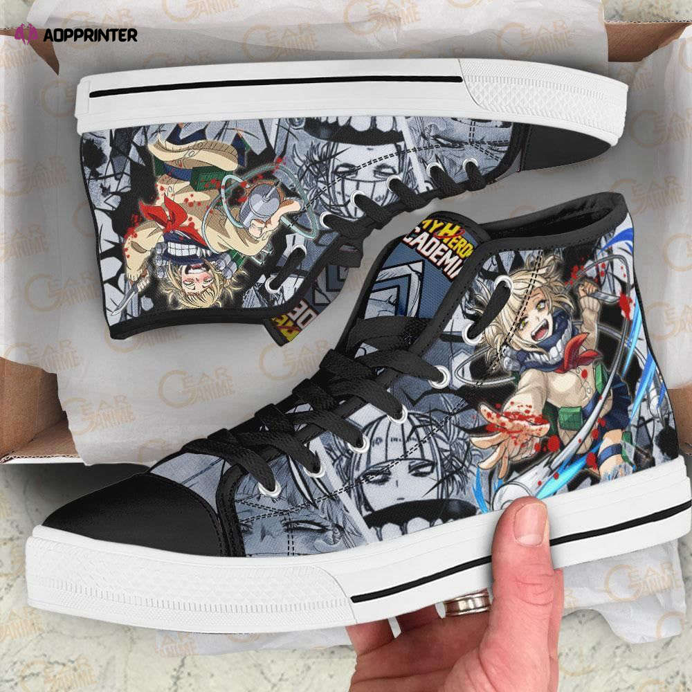 Himiko Toga High Top Shoes Custom My Hero Academia Anime For Fans Himiko Toga High Top Shoes Custom My Hero Academia Anime For Fans