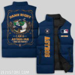Houston Astros MLB Sleeveless Puffer Jacket Custom For Fans Gifts