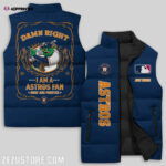 Houston Astros MLB Sleeveless Puffer Jacket Custom For Fans Gifts