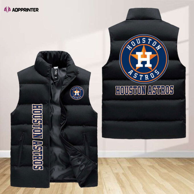 Houston Astros Sleeveless Puffer Jacket Custom For Fans Gifts