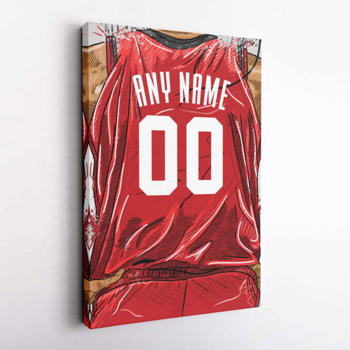 Houston Rockets Jersey Personalized Jersey NBA Custom Name and Number Canvas Wall Art Home Decor Framed Poster Man Cave Gift
