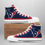 Houston Texans High Top Canvas Shoes Custom For Fans