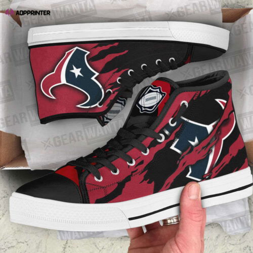 Cart 5 Houston Texans High Top Shoes Custom For Fans