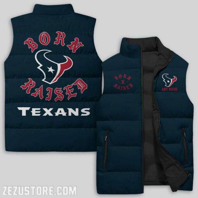 Houston Texans NFL Sleeveless Puffer Jacket Custom For Fans Gifts