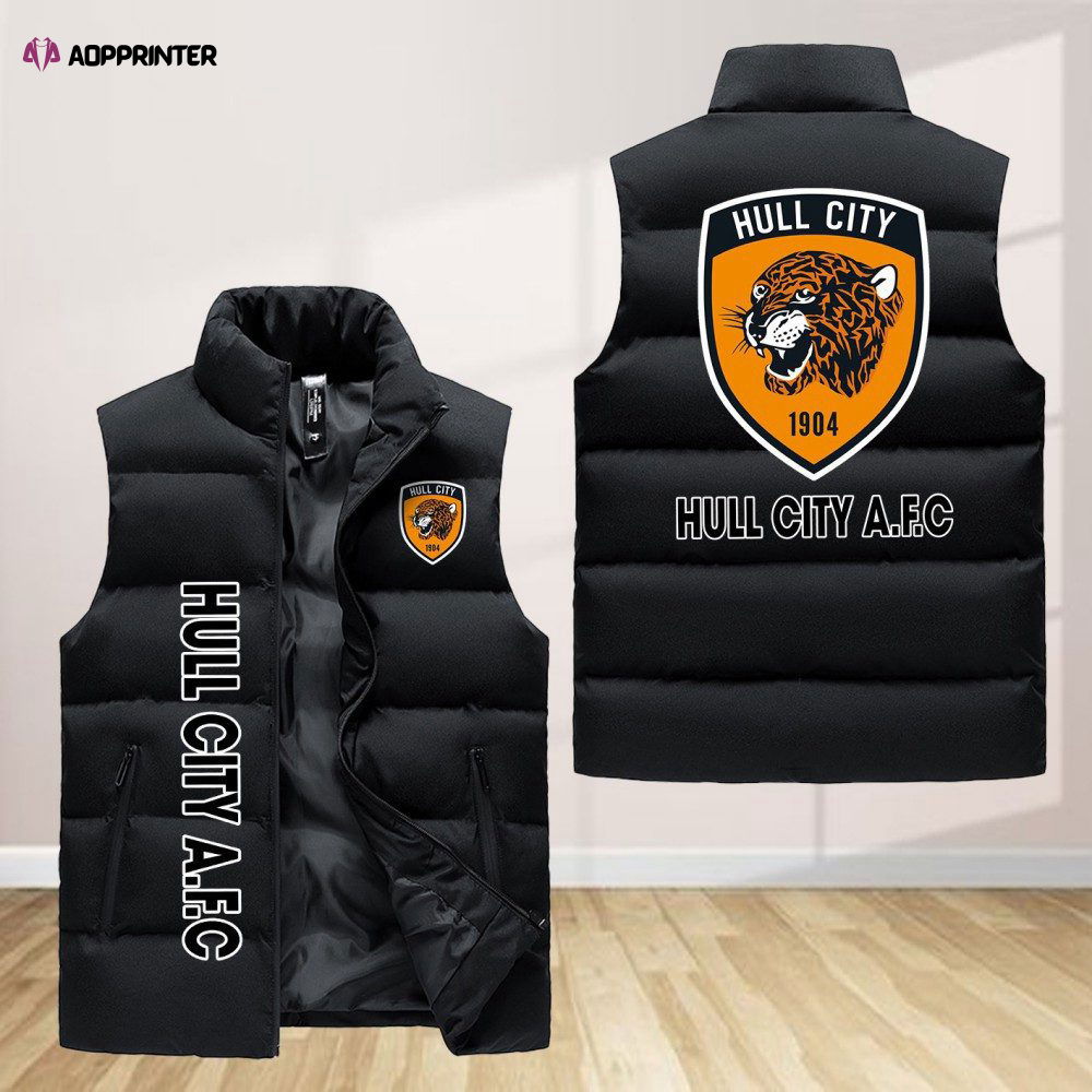 Hull City Sleeveless Puffer Jacket Custom For Fans Gifts Hull City Sleeveless Puffer Jacket Custom For Fans Gifts