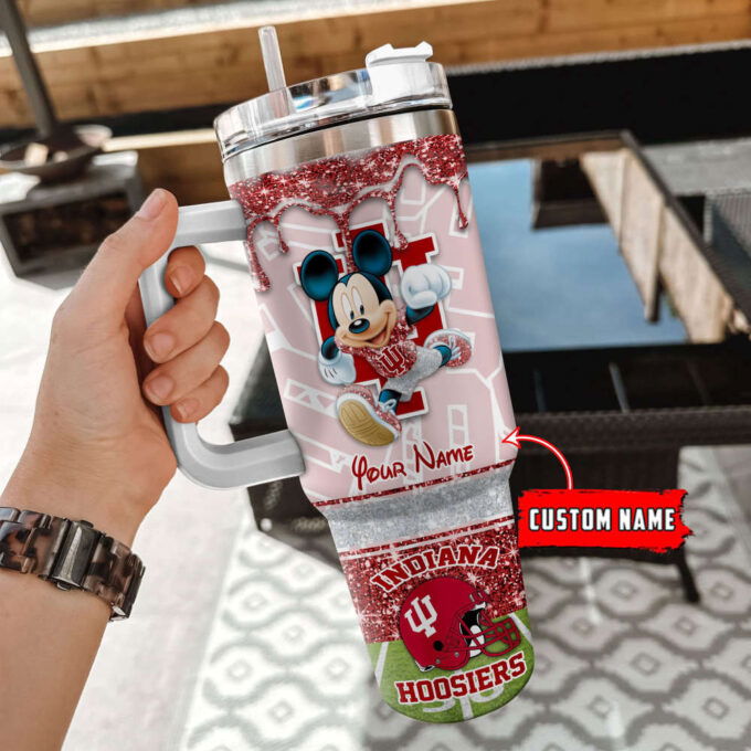 Indiana Hoosiers NCAA Style Personalized Stanley Tumbler 40oz Gift for Fans