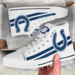 Indianapolis Colts High Top Canvas Shoes Custom For Fans