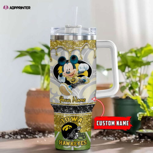 Cart 5 Iowa Hawkeyes NCAA Style Personalized Stanley Tumbler 40oz Gift for Fans